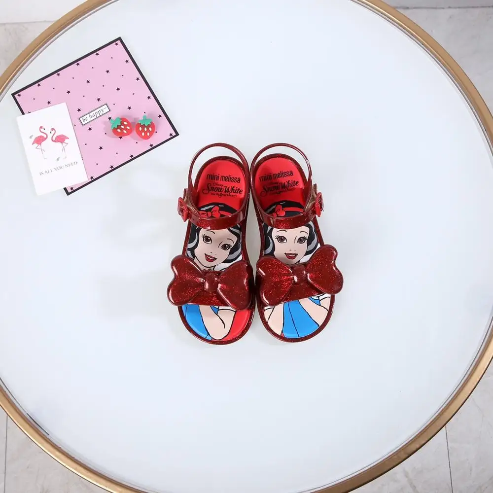 Новинка 2020 летние детские сандалии желе Mini Melissa для девочек снежной принцессы