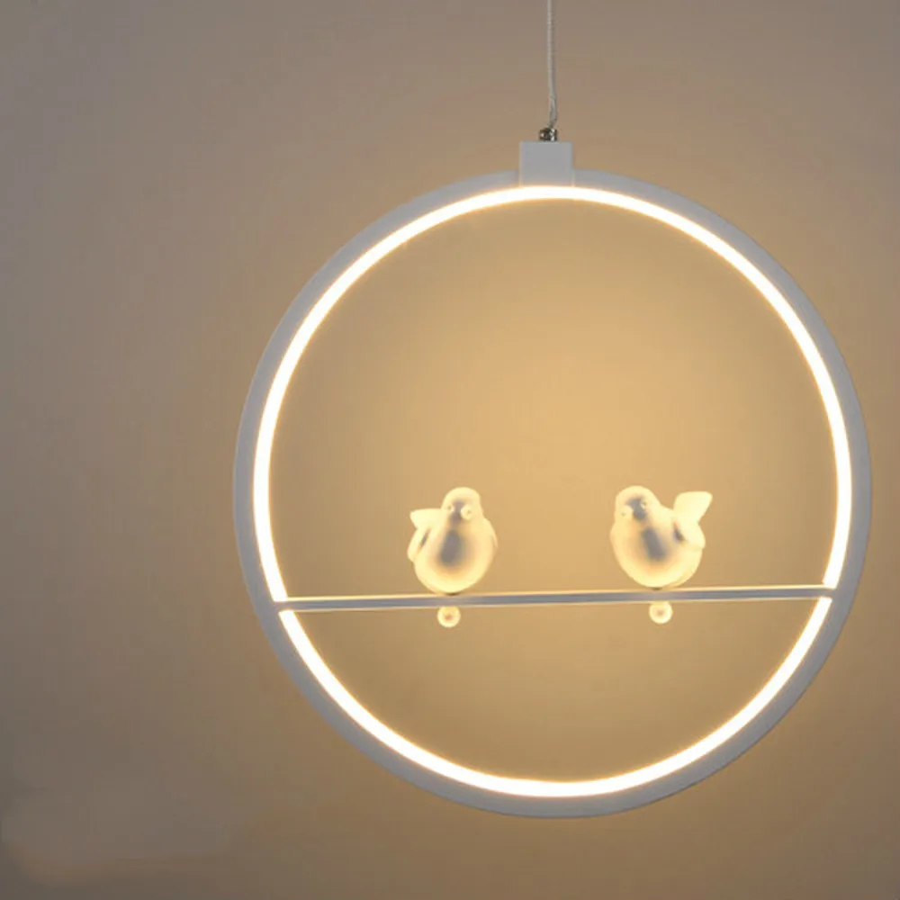 

Simple modern chandelier American country Creative Angel Lamp restaurant bedroom led living room Guan Bird lamp WF1018515