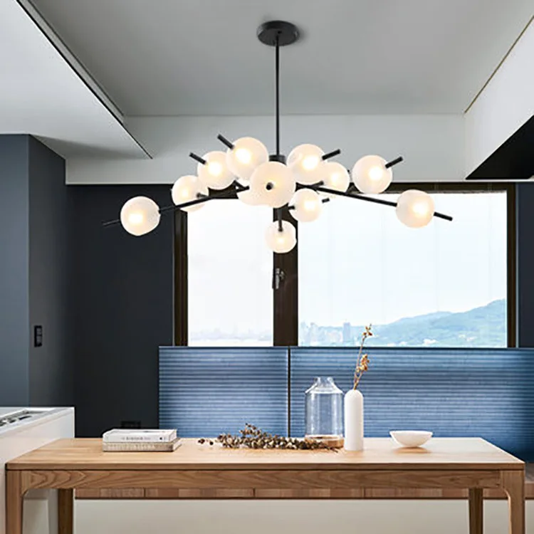 

Скандинавская железная люстра, дизайнерский светильник с цветным шнуром, Подвесная лампа, украшение в скандинавском стиле, домашний подвес...