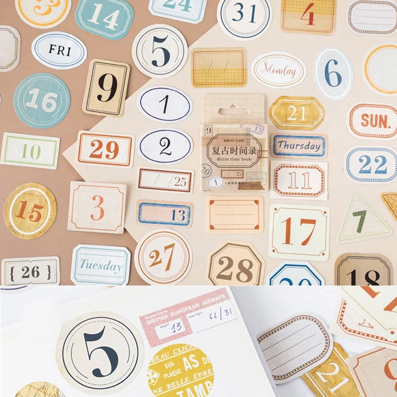 45Pcs 45/46 шт человека туристические наклейки Kawaii Бумага клей наклейки для скрапбукинга украшения дома дневник Diy Печать этикетки Стикеры - Цвет: 45Pcs