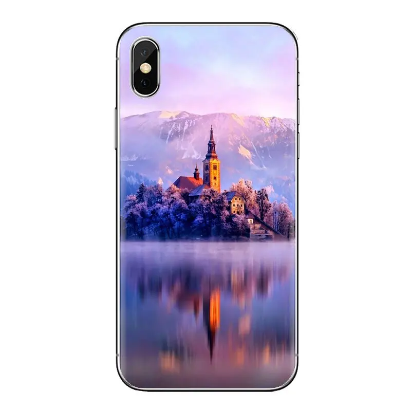 Церковные зимние вечерние прозрачные мягкие чехлы для huawei mate Honor 4C 5C 5X6X7 7A 7C 8 9 10 8C