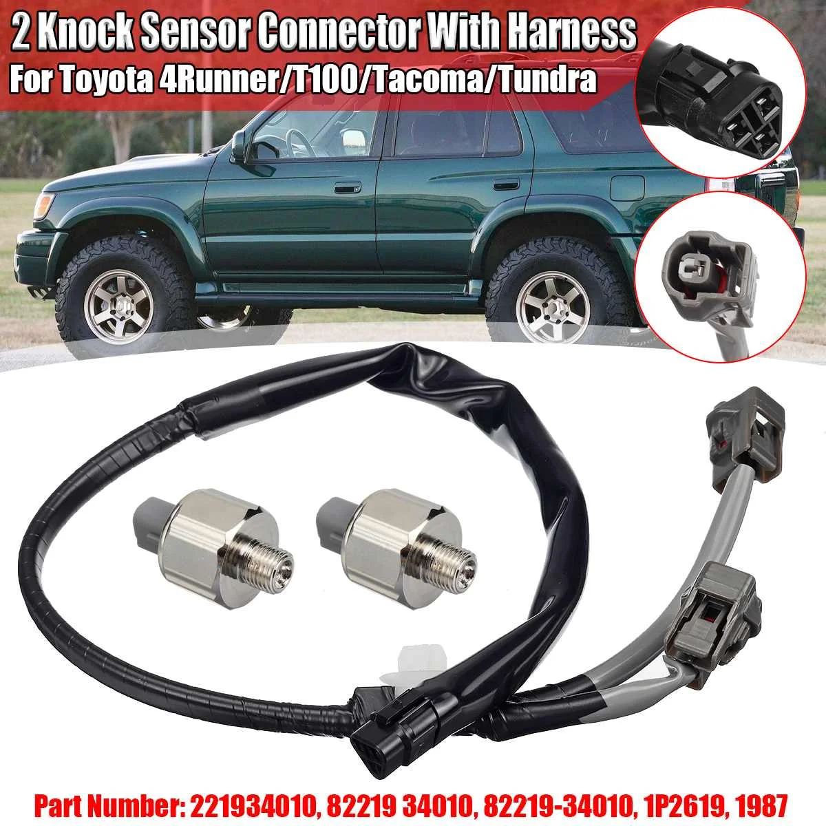 

2 шт., автомобильный детонационный датчик для Toyota Camry 4Runner Tacoma