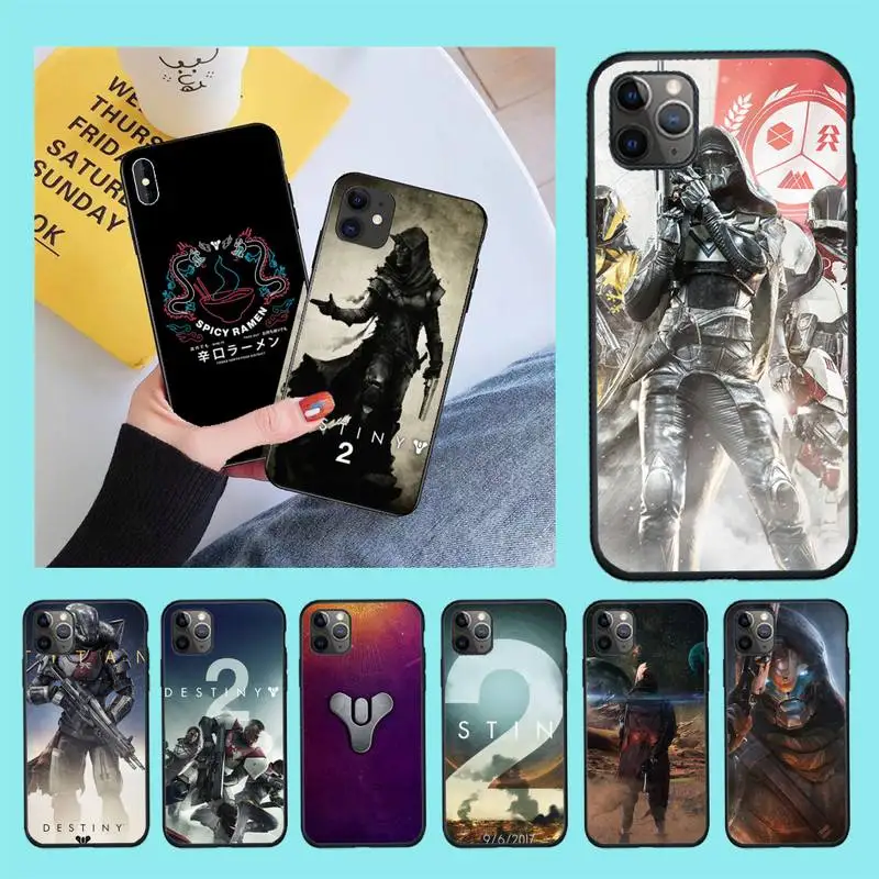 Чехол для телефона CUTEWANAN Shooting game Destiny 2 из мягкого силикона и ТПУ iPhone 11 pro XS MAX 8 7 6 6S
