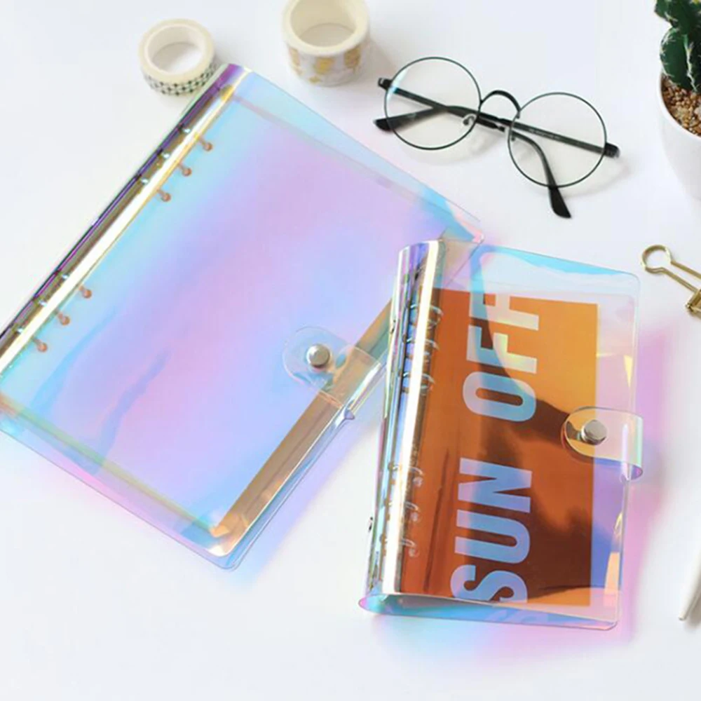 

A5 A6 Laser Notebook Planner Organizer Binder Books Journal Sketchbook Accessories Diary School Office Supplies Wholesale