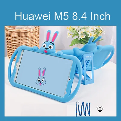 blue for M5 8.4 Детский чехол для huawei MediaPad M5 10 10,8 8,0 дюймов силиконовый резиновый чехол для планшета для huawei M5 Lite 10,1 8,4 чехол - Color: blue for M5 8.4