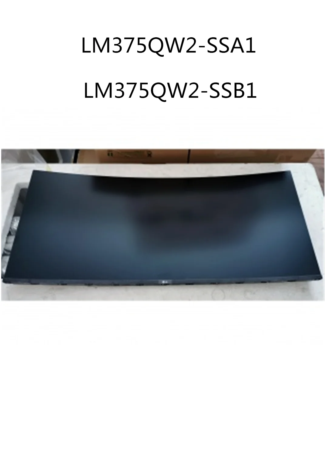 Оригинальный LM375QW2-SSA1 LM375QW2-SSB1 ЖК-дисплей экран 37 5 дюйма 4K 144 Гц изогнутый для LG 38GL950G
