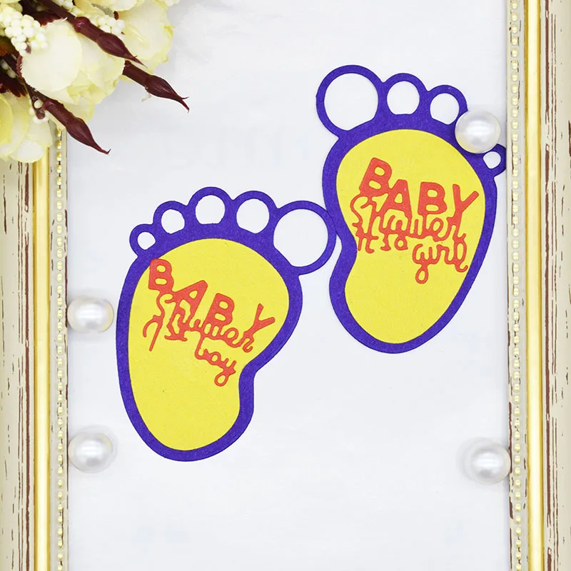 Детский трафарет для скрапбукинга с металлическим нарезом DIY бумажная карточка