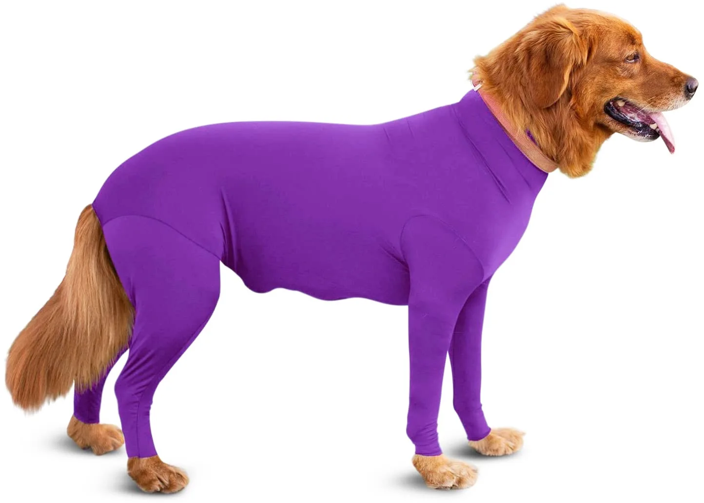 

Pet Big Dog Tight Clothes Solid Color Jumpsuit Dog Four-legged Pajamas Coat Nursing Belly Weaning Clothes Bodysuit Home Wear