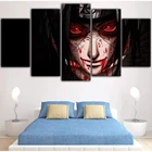 5 шт. настенное искусство на холсте аниме манга плакаты ниндзя рисунок Итачи изображения и принты современный Декор для дома картины на стену