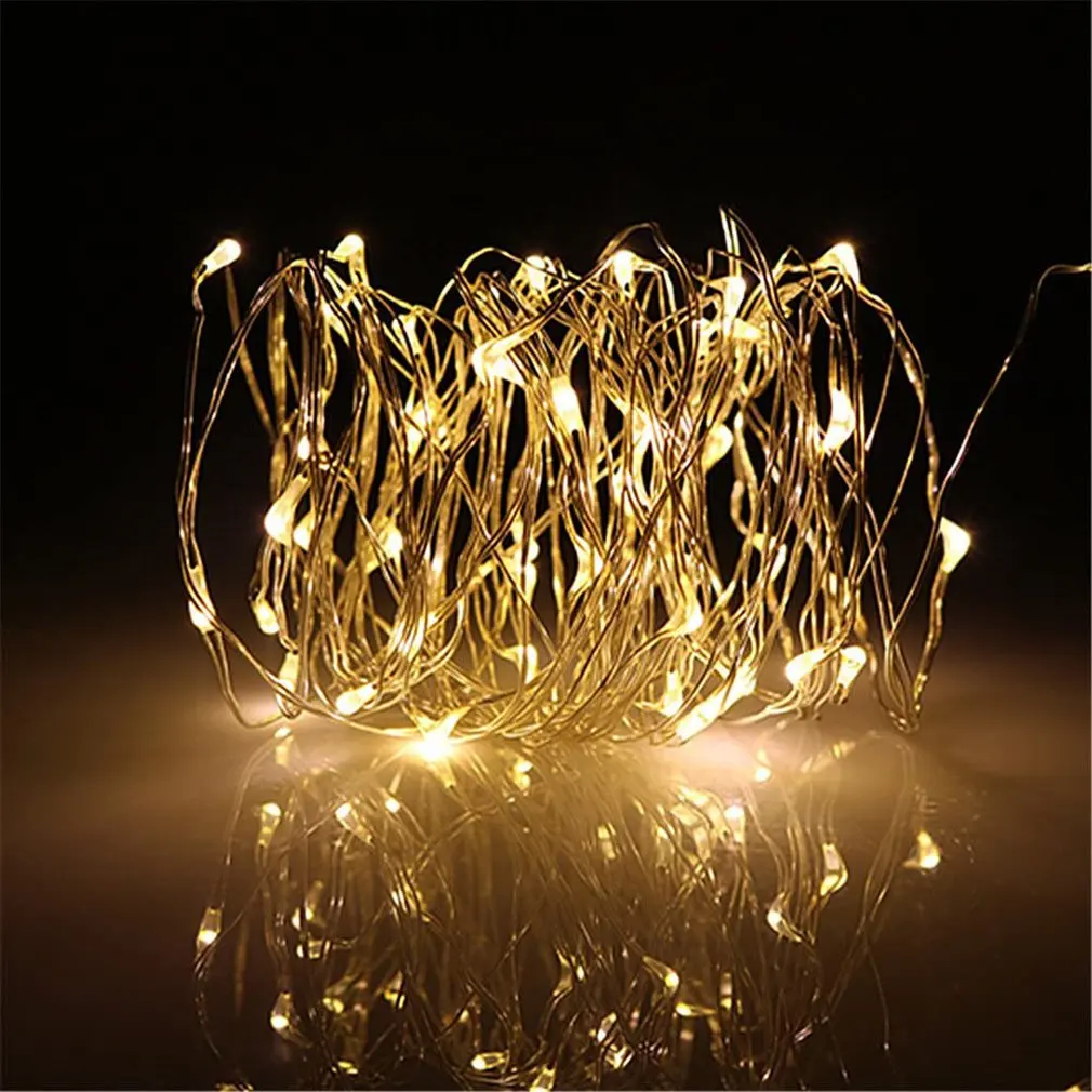 

String Light Christmas Party Indoor Room Decoration Light Led Copper Wire Lamp Waterproof Fairy Light Energy-saving For Home