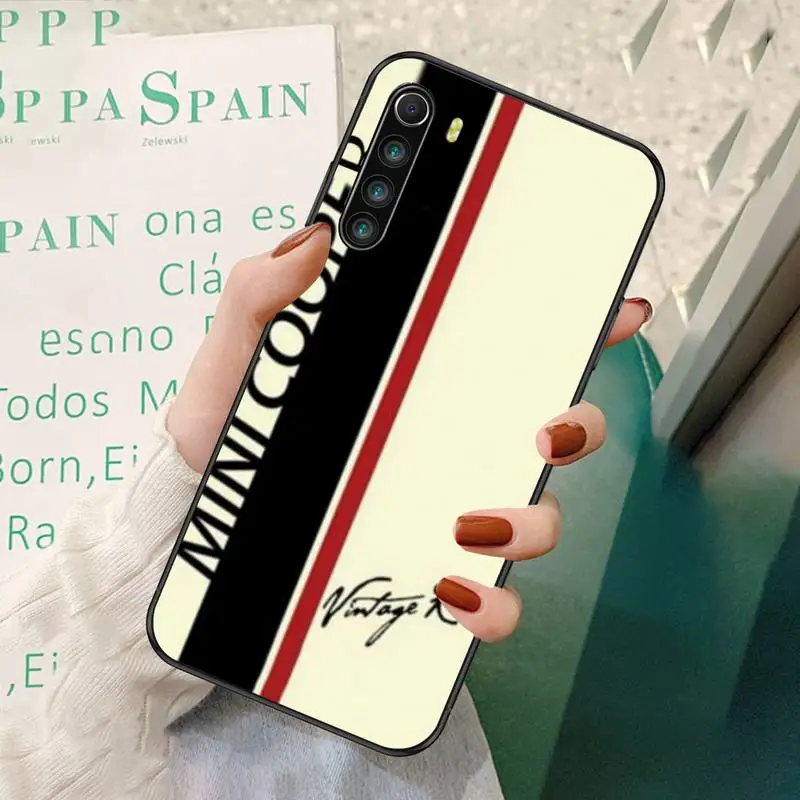 

ZFGHSHYQ MINI COOPERS Vintage Racing DIY Painted Bling Phone Case For Redmi 7 8 9 A K20 30 Pro Note 8 9 Pro 9s