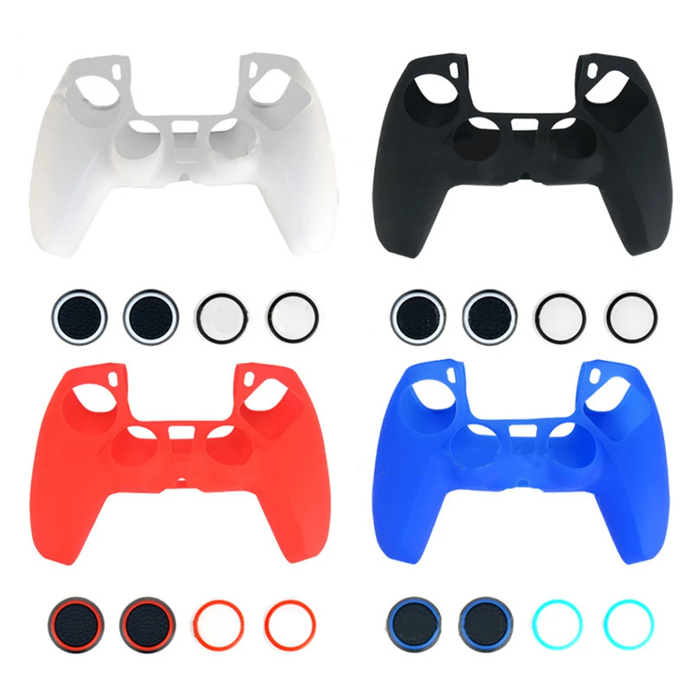 

Silicone Game Controller Protective Case for Playstation 5 PS5 Joystick Accessories Replacement Handle Cover Caps