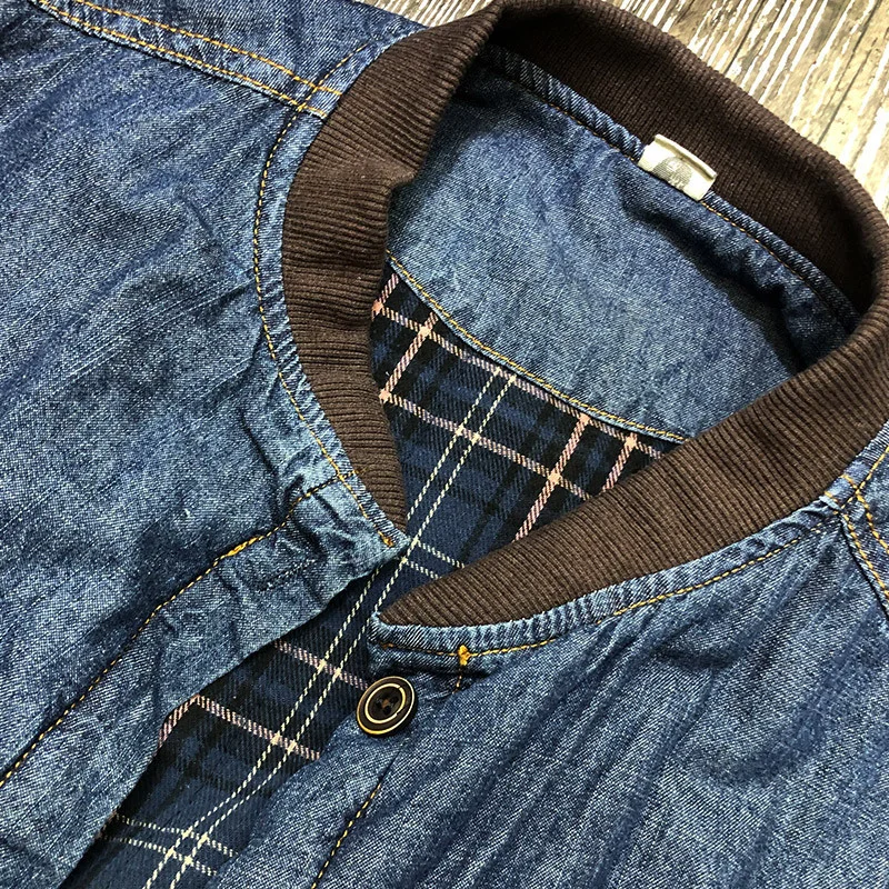 Женская джинсовая куртка свободного покроя длинная винтажная из денима с