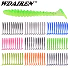 Ударное кольцо, виброхвост, 10 шт.лот, Мягкая приманка для рыбалки, 50 мм, 70 мм, червь, свимбейт, воблеры для джиггинга, пластиковые искусственные приманки, рыба, Снасть