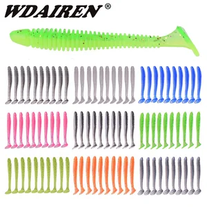 Ударное кольцо, виброхвост, 10 шт.лот, Мягкая приманка для рыбалки, 50 мм, 70 мм, червь, свимбейт, воблеры для джиггинга, пластиковые искусственные приманки, рыба, Снасть