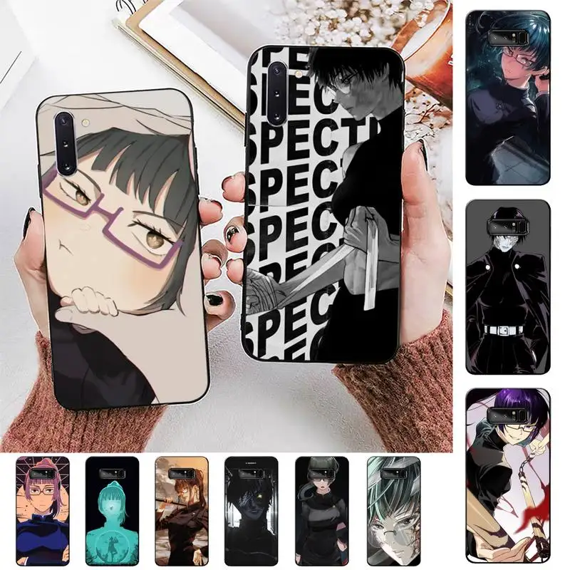 

FHNBLJ Anime Jujutsu Kaisen Maki Zenin Phone Case for Samsung Note 5 7 8 9 10 20 pro plus lite ultra A21 12 72