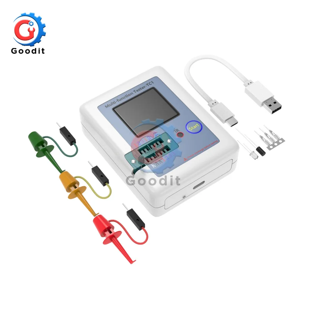 Многофункциональный тестер транзисторов с подсветкой TFT LCR TC1 T7 для диодов
