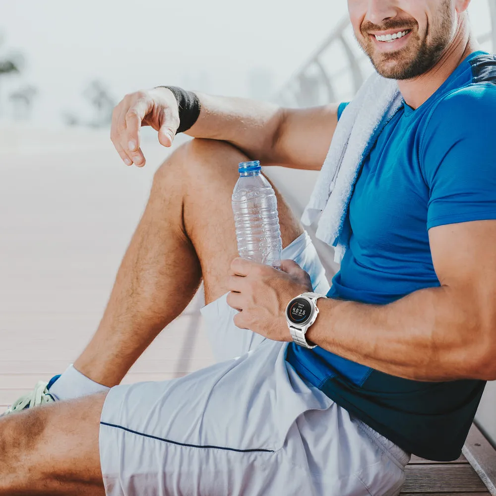 20mm Stainless Steel Watchband for Garmin Fenix 6S/6S Pro/5S/5S Plus Bands Strap Replacement for Descent MK 2S Bracelet