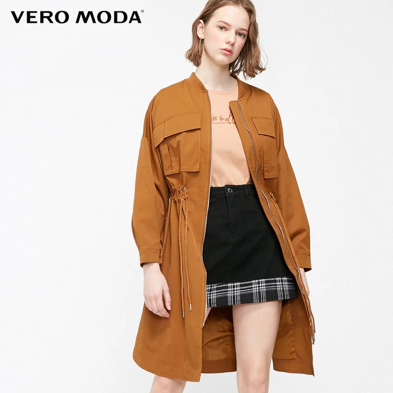 Женский Тренч средней длины с завязками на талии Vero Moda | 319121542|Женские плащи и