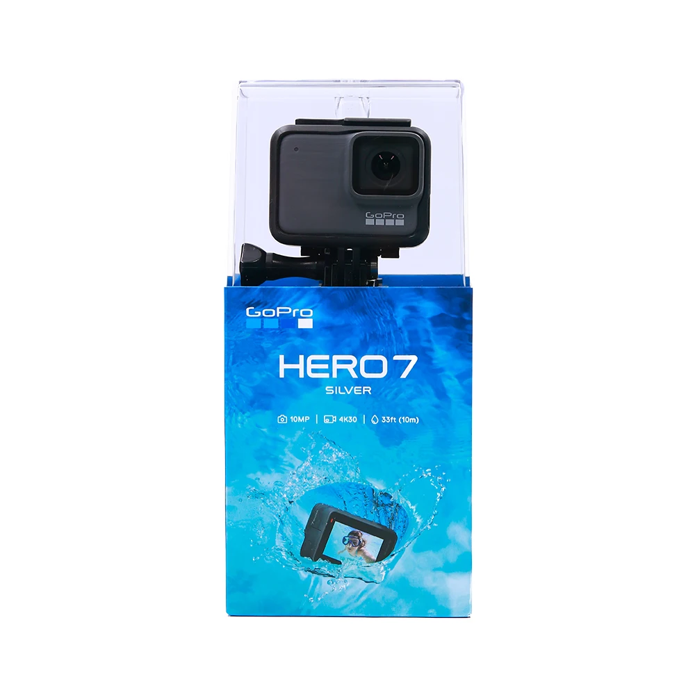 Оригинальная Водонепроницаемая цифровая экшн Камера GoPro HERO 7 серебристого цвета