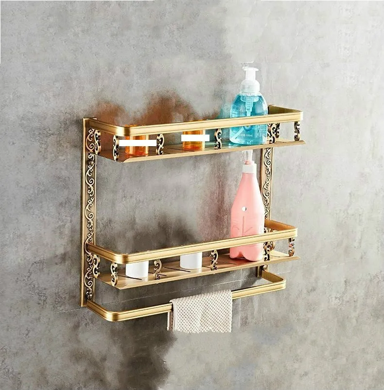 Европейские классические полки космическая алюминиевая стойка настенная полка