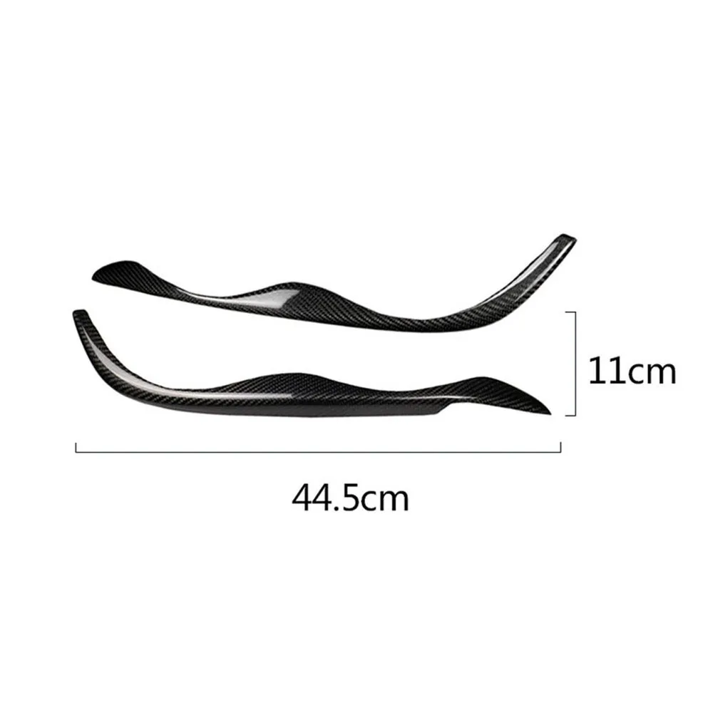 

1 Pair DIY Car Headlight Eyebrows Eyelid Sticker Vehicle Carbon Fiber Trim Compatible with E46 323i 328i 330i 325i