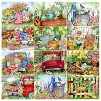 5d diy diamond painting flowers birds spring scenery kit full drill embroidery snow mosaic art picture of rhinestones home decor