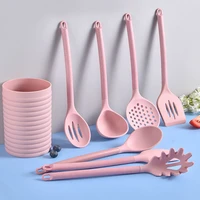 new silicone kitchenware 7 piece set silicone spatula silicone soup spoon silicone kitchen tools kitchen accessories cookware