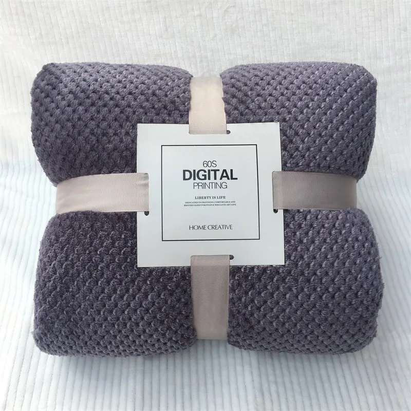 Постельные принадлежности Фланелевое Флисовое одеяло мягкое теплое толстое