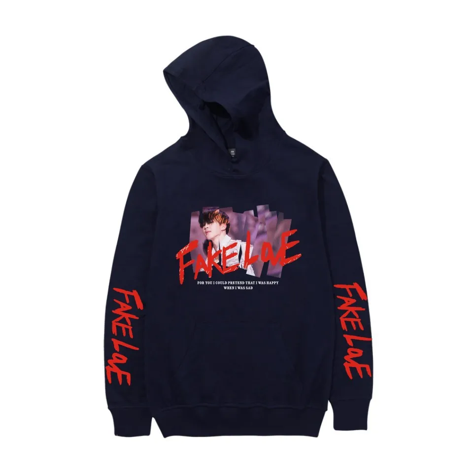 Cross Border for BTS Bulletproof Boys Related Products Hoodie New Style Album Fake LOVE Hoodie