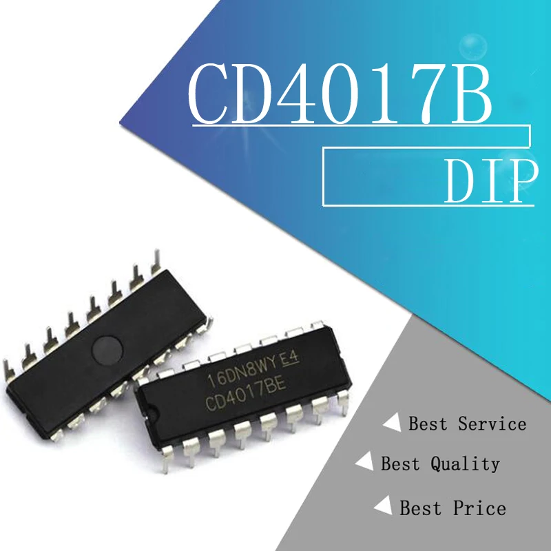 10 шт./лот CD4017 CD4017B CD4017BE 4017 счетчик пройденных дней IC новый