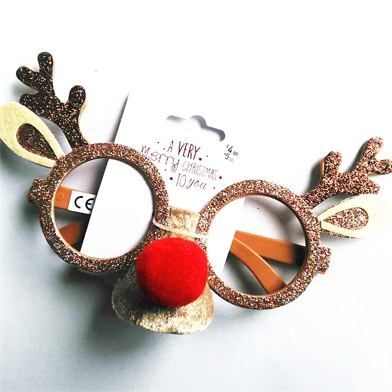 Забавные рождественские украшения оправы для очков вечерняя игрушка детские