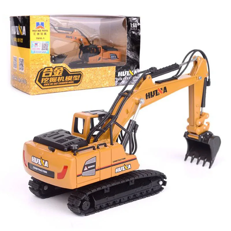 

1/60 Scale Truck Diecast Alloy Metal Auto Car Excavator Truck Excavator Model Toy Engineering Truck For Kids Collection