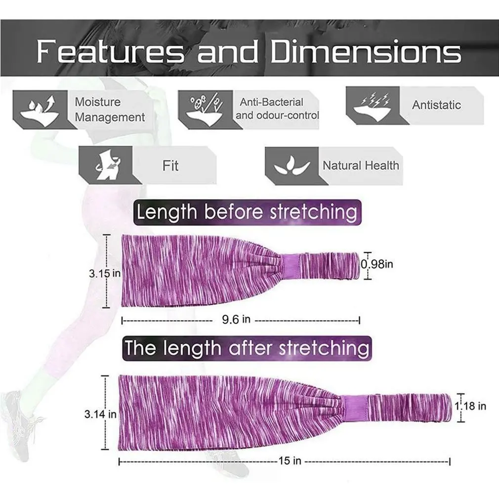 

Sports Bands Headbands For Ribbon Elastic Head Sweatband And Sports Headband Hairband For Running Basketball Football