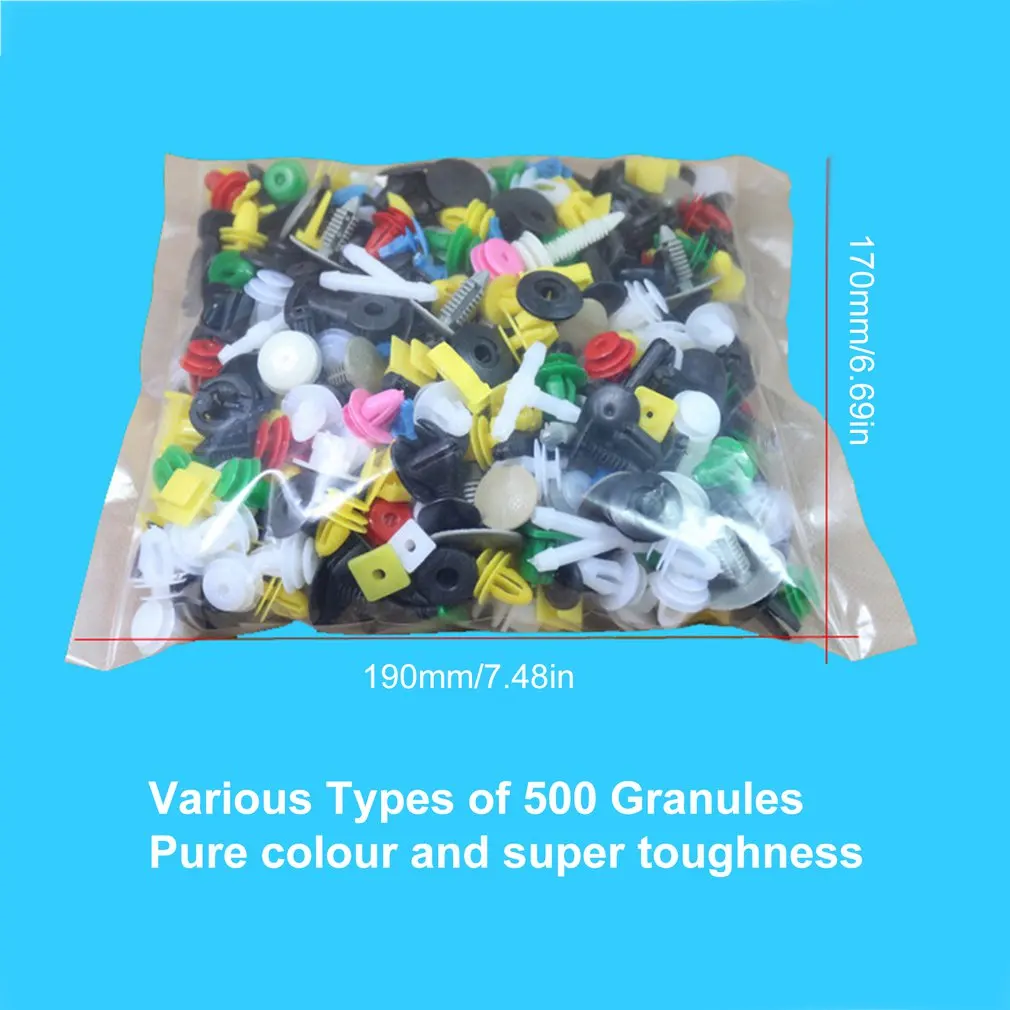 

500PCS Mixed Auto Car Fastener Vehicle Bumper Clips Retainer Rivet Door Panel Fender Liner Universal For All Car