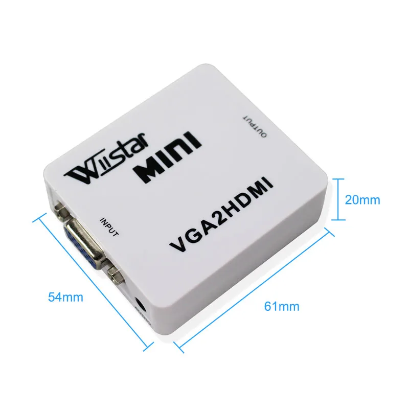 Wiistar VGA to HDMI Converter Audio Adapter 1080P 60Hz VGA2HDMI for Xbox 360 PS3 PC DVD | Безопасность и защита