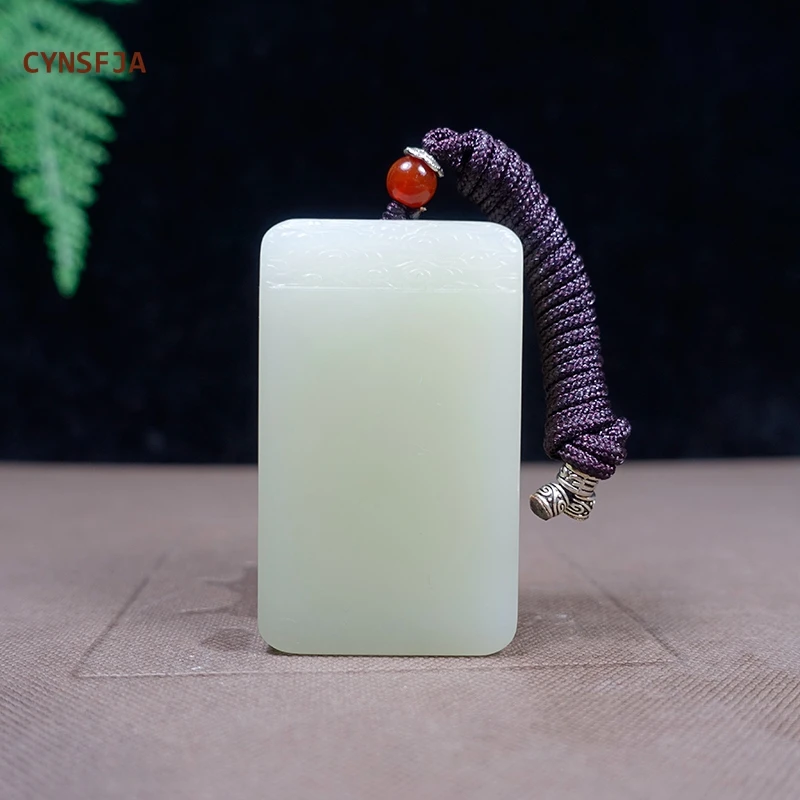 CYNSFJA новый настоящий сертифицированный натуральный нефрит Хэтянь счастливые
