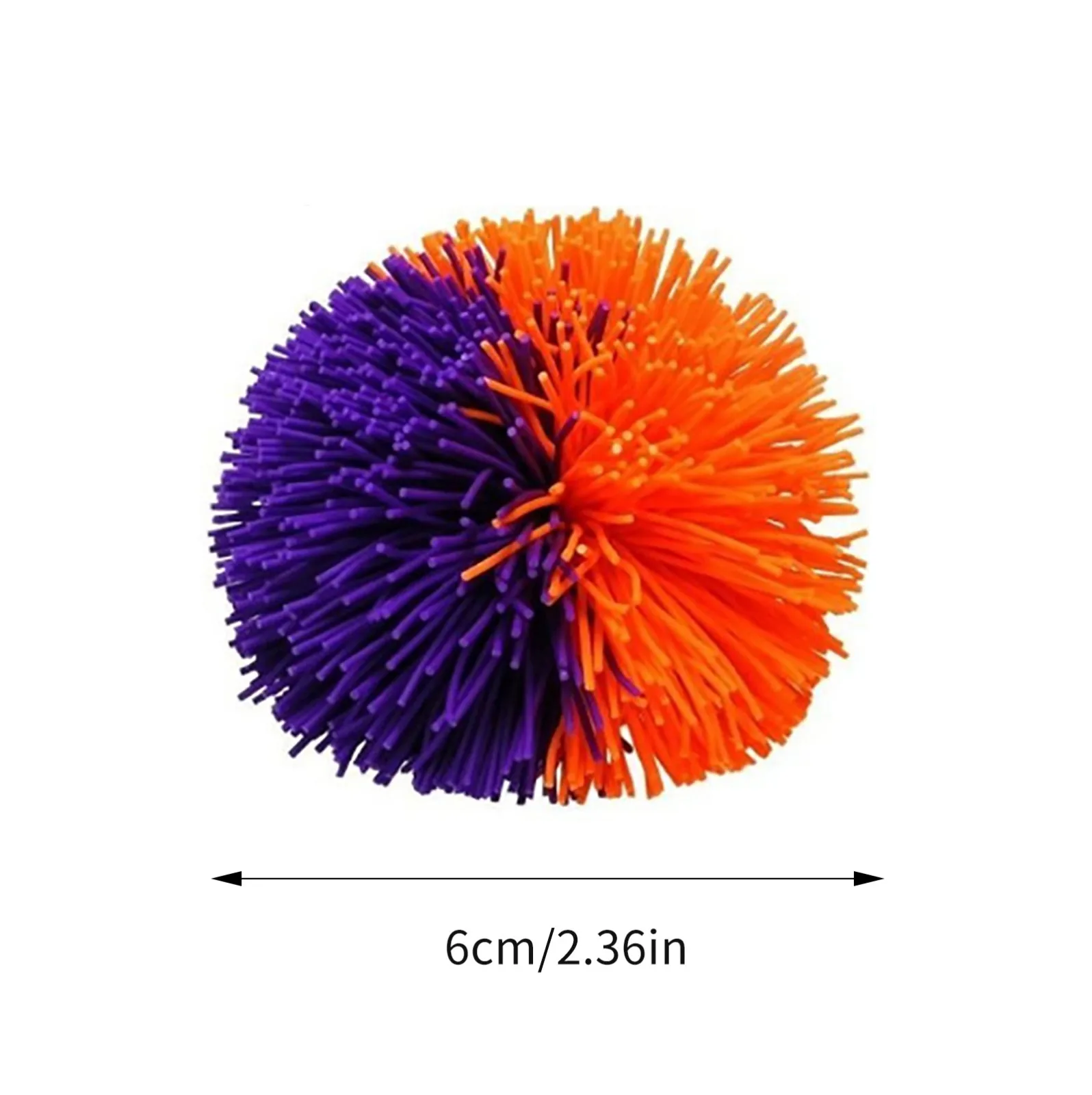 

Rainbow Monkey Stringy Ball Silicone Bouncing Fluffy Jugging Ball Children's Toy Fidget Toys Large Outdoor Novely Rainbow ball