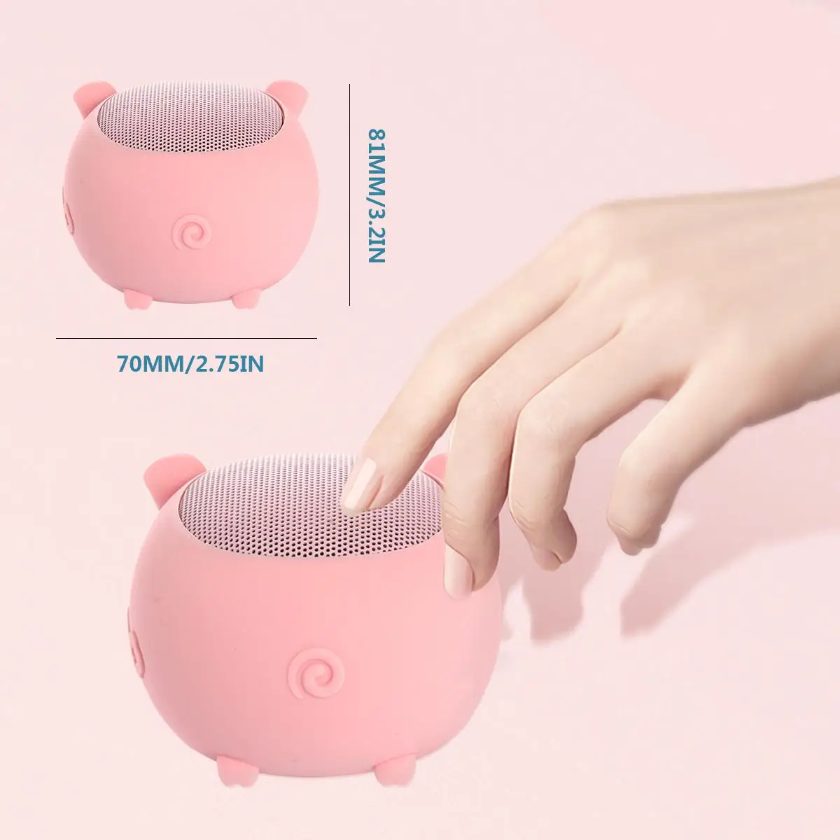 Портативный милый животный беспроводной динамик свинья слон мышь 3 Вт аудио