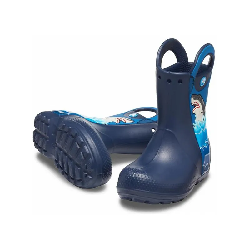 CROCS CrocsFL Shark Ptch Rain Boot B KIDS | Мать и ребенок