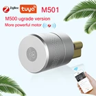 Умный Замок AIRBNK M501 Tuya Zigbee, цилиндрический замок со сканером отпечатков пальцев, Bluetooth, Wi-Fi, улучшенная версия M500
