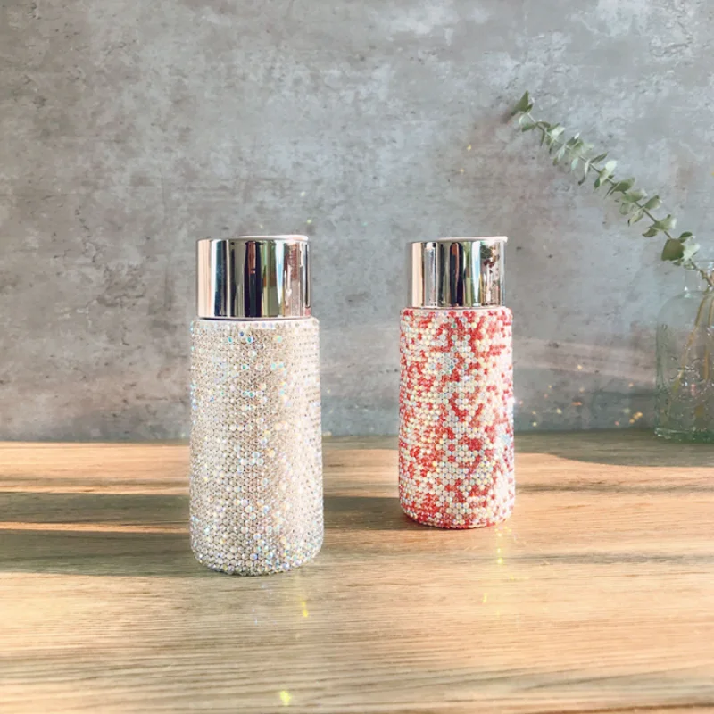 

Шикарная Алмазная вакуумная фляжка, вакуумная фляжка, кофейная чашка, мини-стакан для автомобиля, милая бутылка для воды, Теплый розовый тер...