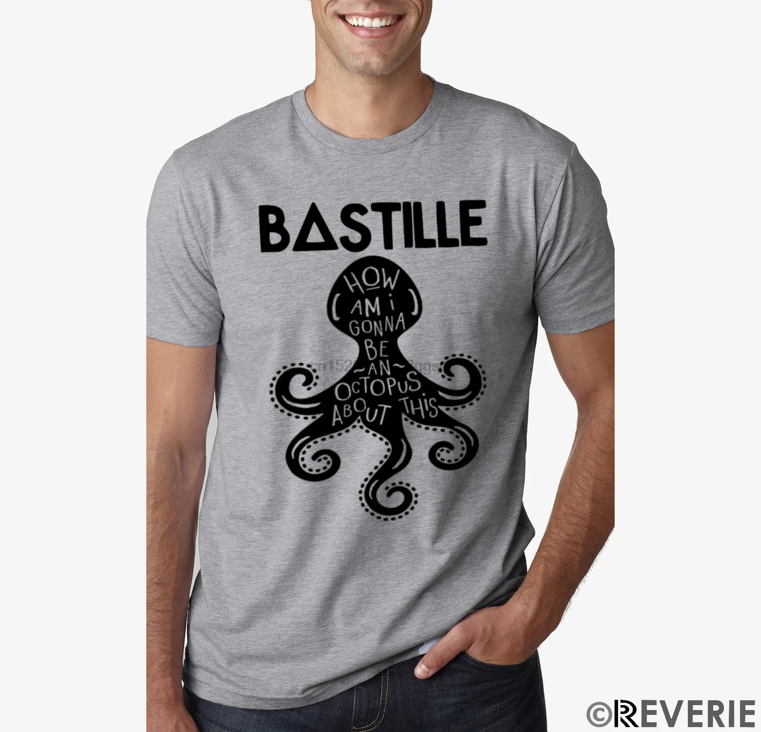 Bastile Pompeii How'm An Octopus About This Lyrics Adul t shirt футболка с героями мультфильмов Мужская