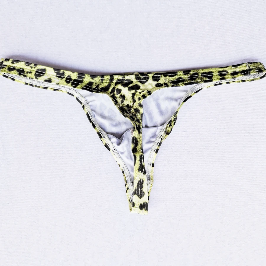 Сексуальное нижнее белье стринги с леопардовым принтом мужское сексуальное