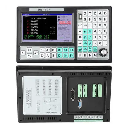 CNC 5/4 Axis Offline Mach3 USB контроллер SMC5 5 N 500 кГц g код 7 дюймовый большой экран + 6 осевой