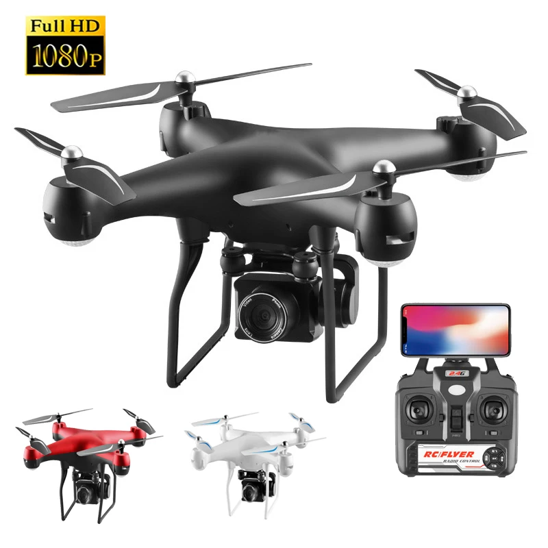 Радиоуправляемый вертолет складной Дрон wifi FPV с камерой ESC 4K HD 1080P Радиоуправляемый Дрон четырехосевой воздушный пульт дистанционного управления Квадрокоптер самолет
