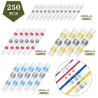 Дропшиппинг 50250300 шт термоусадочные стыковые соединители припоя уплотнение провода автомобильной изоляции Водонепроницаемые электрические терминалы