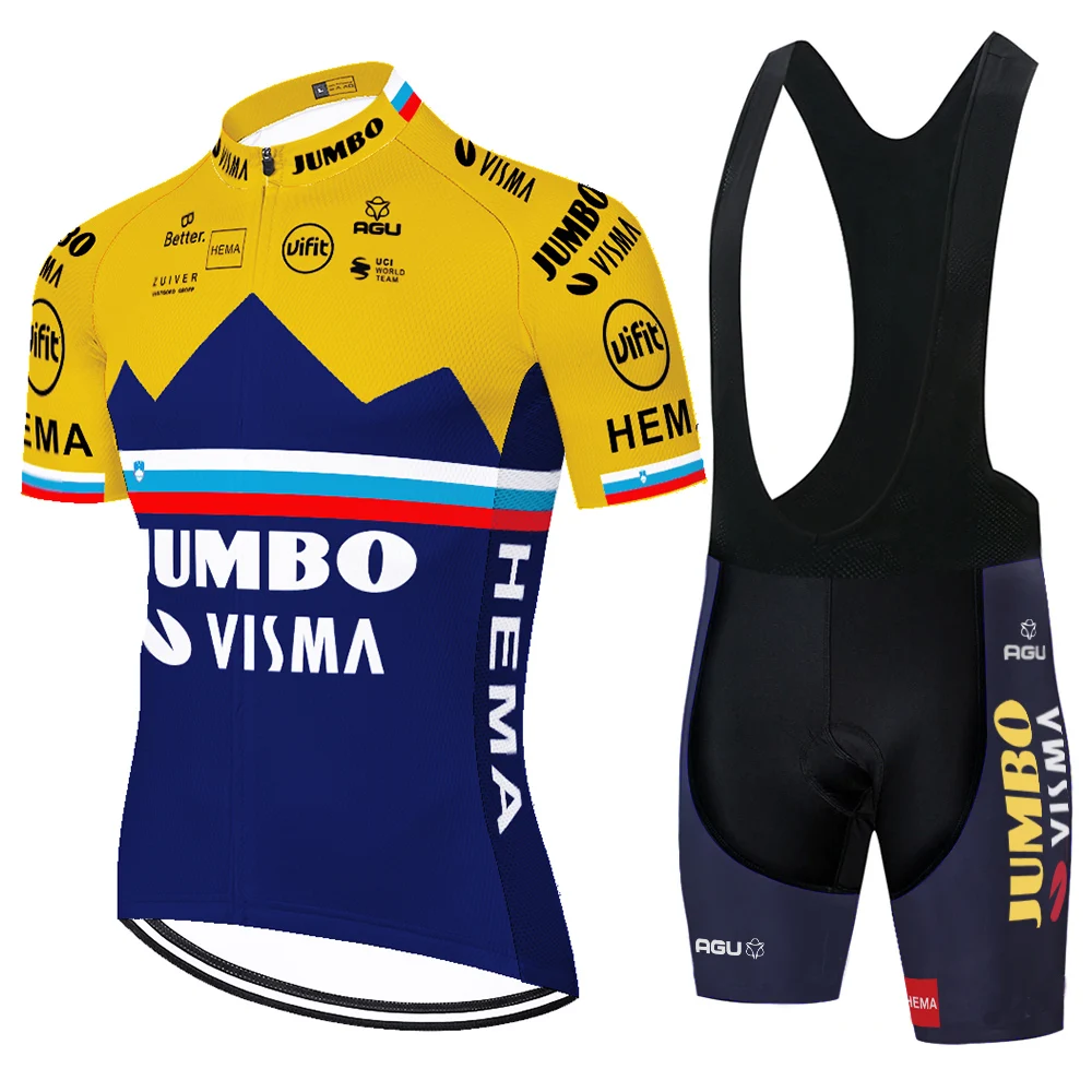 Новинка 2021 Джерси JUMBO VISMA для велоспорта летняя одежда чемпиона на горном