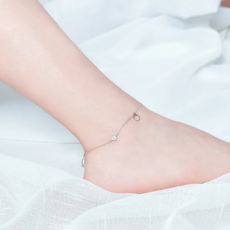 Браслеты на лодыжку S925 стандартные анклеты из стерлингового серебра в богемном