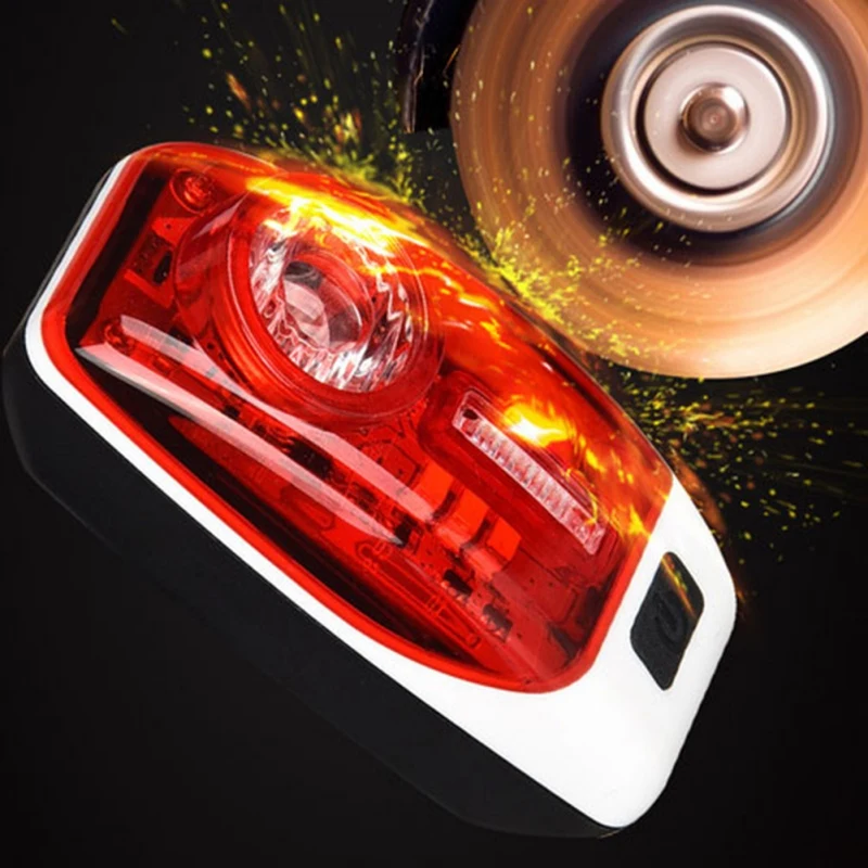 

Super Bright Bicycle Tail Light Bicycle Waterproof Rear Tail Light LED USB Rechargeable Mountain Bike Light Safety Warning Light